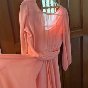 Pretty peach dress from Eva Mendes line